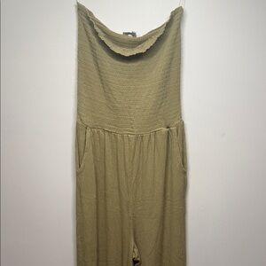 Love Tree Olive Jumpsuit